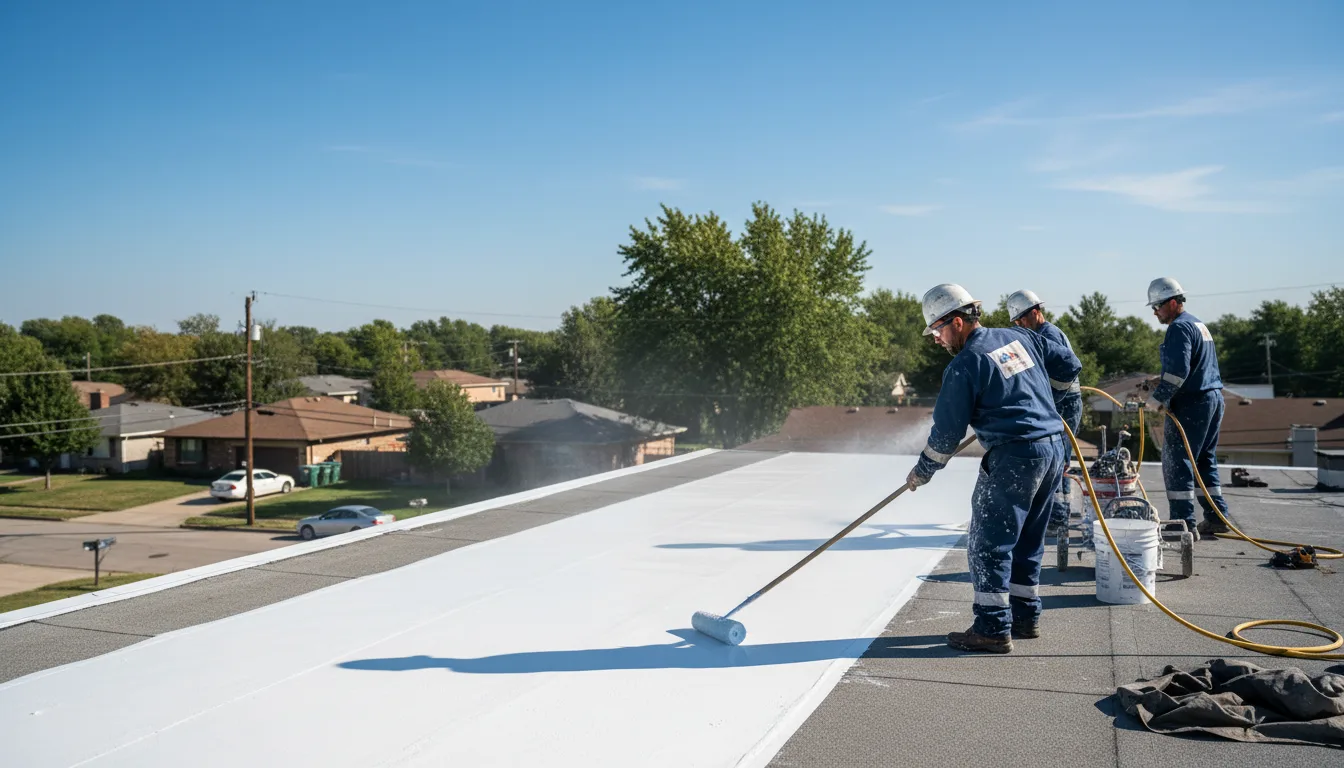 Commercial roof coating in Dumas, TX near me